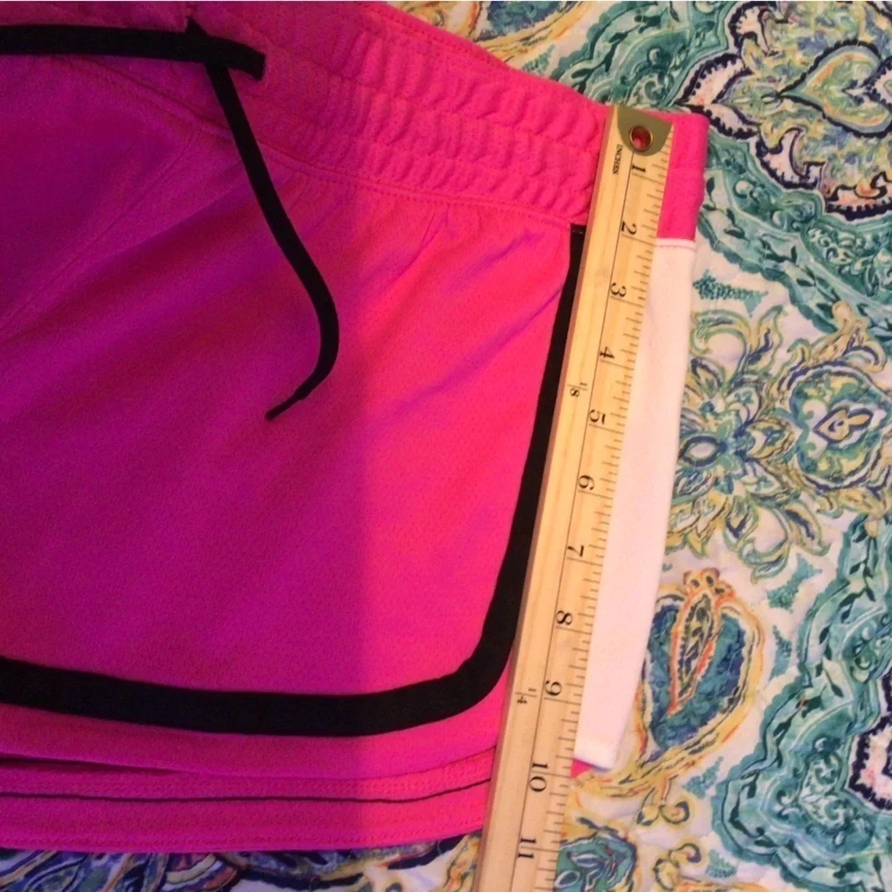 pink Athletic shorts. Ladies Large bcg.   (3a)